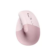   Logitech Lift függőleges ergonomikus, Bluetooth optikai egér, jobbkezes, rózsaszín (910-006478)