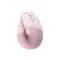 Logitech Lift függőleges ergonomikus, Bluetooth optikai egér, jobbkezes, rózsaszín (910-006478)