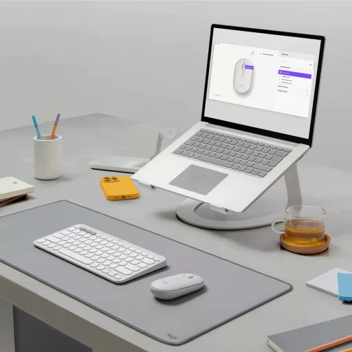 Logitech Pebble Mouse 2 M350s vezeték nélküli optikai egér, fehér (910-007013)