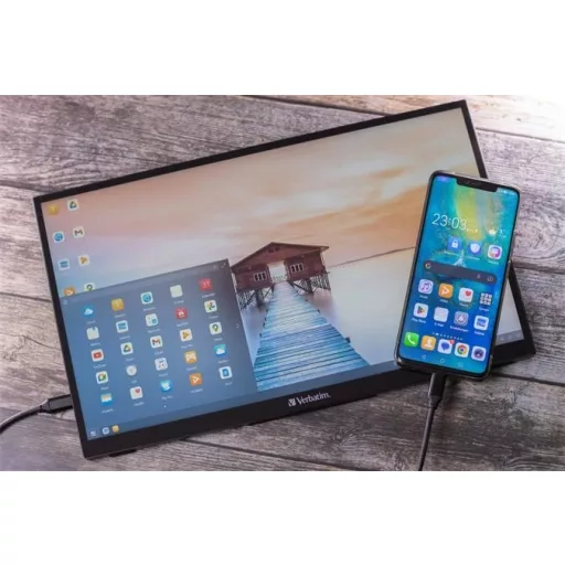 Verbatim "PMT-15" hordozható, érintőképernyős, 15,6" monitor