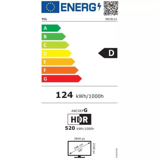 TCL 98C8L SQD-Mini Led TV