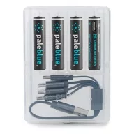 Paleblue PB-AAA-C 4xAAA akkumulátor+töltőkábel