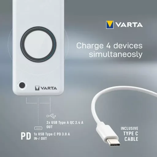 Varta 57908101111 power bank (Portable Wireless)