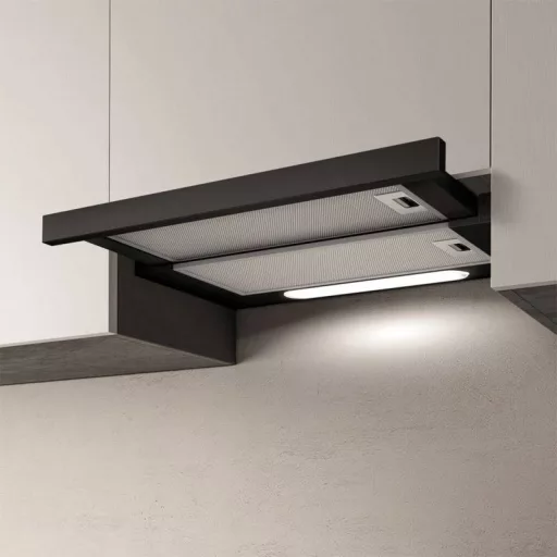 Elica ELITE 14 LUX BL/A/50 teleszkópos páraelszívó, festett fekete