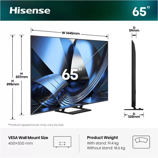 Hisense 65U7SE 4k UHD Smart MiniLED TV