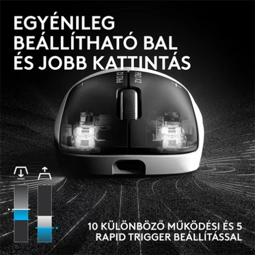 Logitech 910-007776 vezeték nélküli egér (PRO X2 SUPERSTRIKE)