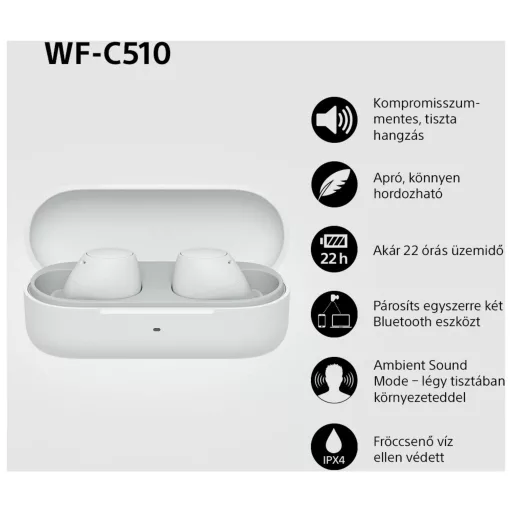 Sony WFC510W.CE7 vezeték nélküli fülhallgató