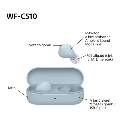 Sony WFC510L.CE7 vezeték nélküli fülhallgató