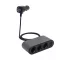 SAL SAU80W autós feszültség elosztó, 3-as + 2xUSB, voltmérő