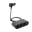 SAL SAU80W autós feszültség elosztó, 3-as + 2xUSB, voltmérő