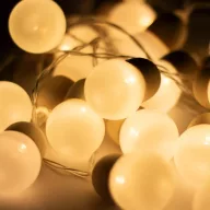   Home by Somogyi MLC20B LED-es gömb fényfüzér, elemes, 20 melegfehér LED