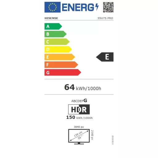 Hisense 55U7SPRO 4K Smart MiniLED TV