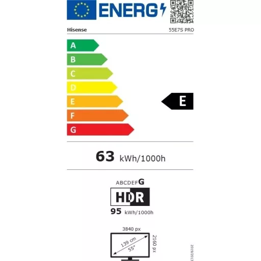 Hisense 55E7SPRO 4K UHD Smart QLED TV