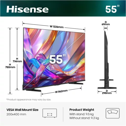 Hisense 55E7S 4K UHD Smart QLED TV