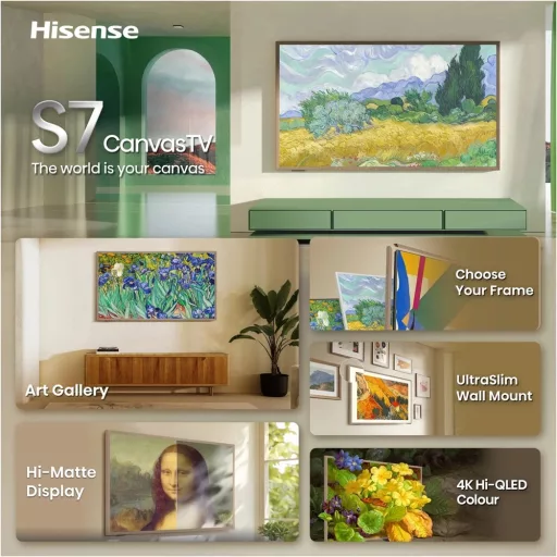 Hisense 55S7S 4K UHD LifeStyle QLED TV