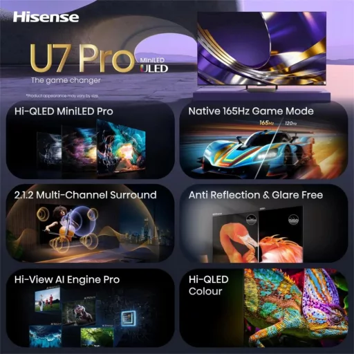 Hisense 75U7SPRO 4K Smart MiniLED TV