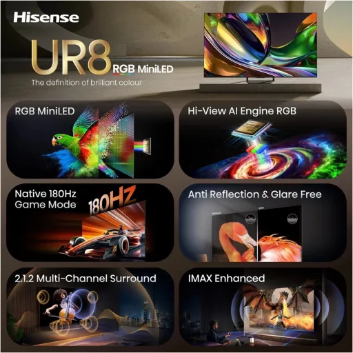 Hisense 85UR8S KRGB Smart MiniLED TV