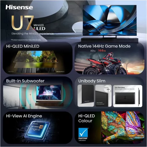 Hisense 85U7SE 4K UHD Smart MiniLED TV