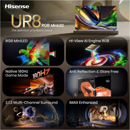 Hisense 100UR8S 4K UHD RGB MiniLED TV