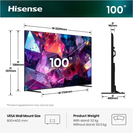Hisense 100E7SPRO 4K UHD Smart QLED TV