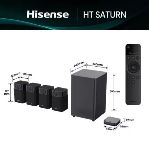 Hisense HT SATURN 4.1.2 csatornás hangprojektor, 720 W