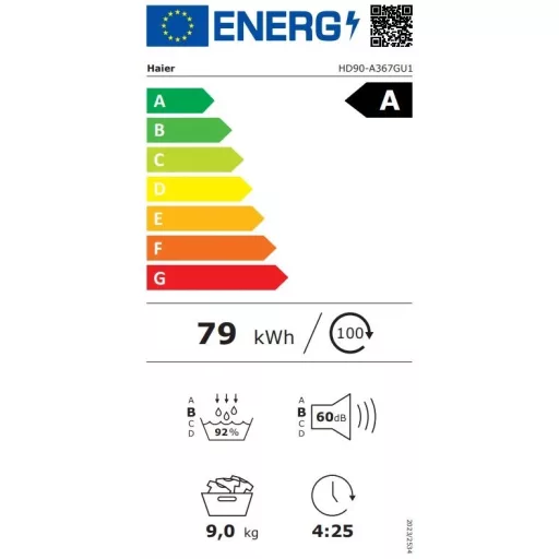Haier HD90-A367GU1-S hőszivattyús szárítógép