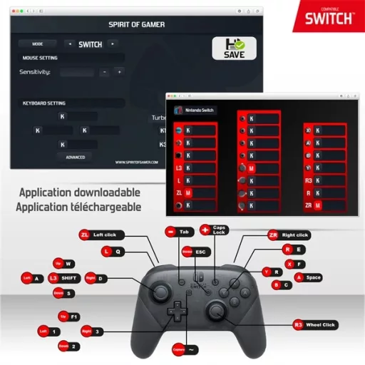 Spirit of Gamer SOG-CONV2 egér/billentyűzet adapter konzolokhoz