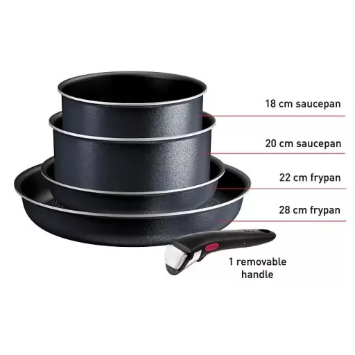 Tefal L7239523 Ingenio So Light edénykészlet, 5 részes