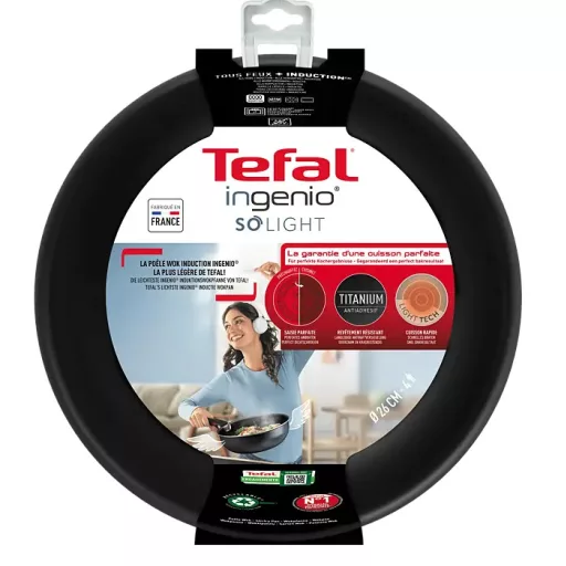 Tefal L7237702 So Light wok serpenyő, 26 cm