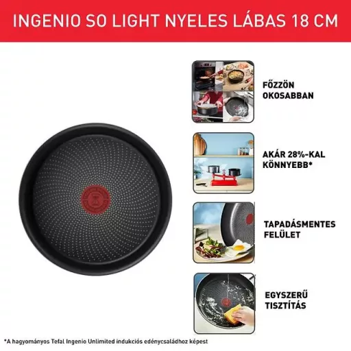 Tefal L7237702 So Light wok serpenyő, 26 cm