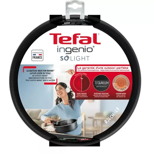 Tefal L7233502 Ingenio So Light mély serpenyő, 24 cm