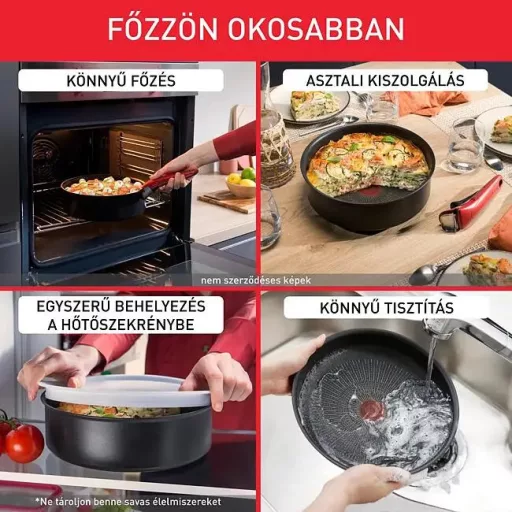 Tefal L7239103 Ingenio So Light serpenyő szett, 3 részes