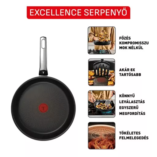 Tefal G3200702 Excellence serpenyő, 30 cm