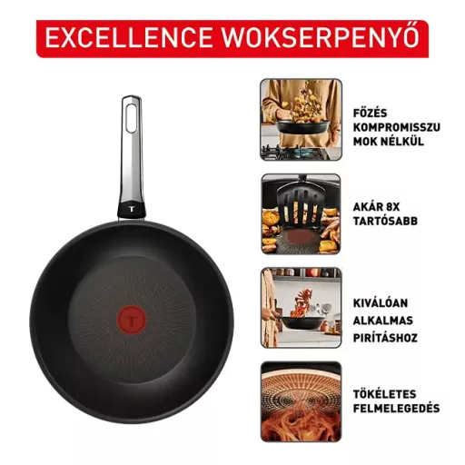 Tefal G3201902 Excellence wok serpenyő, 28 cm