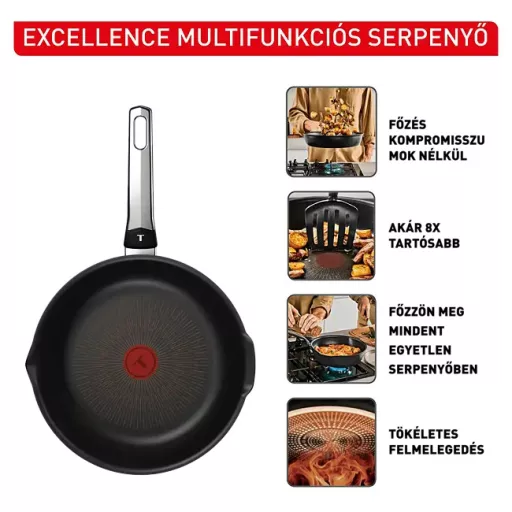 Tefal G3208402  Excellence wok serpenyő, 24 cm