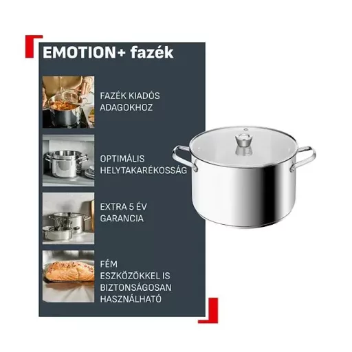 Tefal E3368555 Emotion + XL fazék, 32 cm
