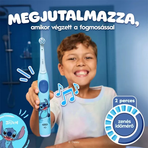 Oral-B IO KIDS STITCH 10PO010479 gyerek fogkefe + útitok