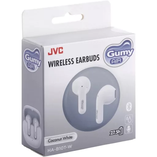 JVC HA-B10-TW bluetooth fülhallgató, kókusz fehér