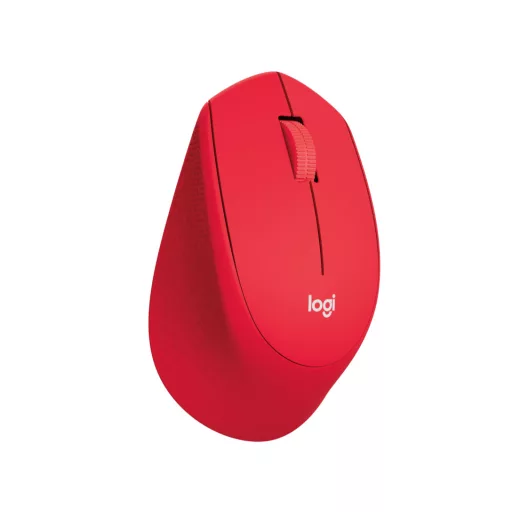 Logitech M330 Silent Plus halk vezeték nélküli egér, piros (910-004911)
