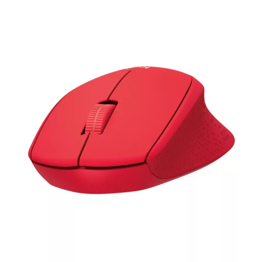 Logitech M330 Silent Plus halk vezeték nélküli egér, piros (910-004911)