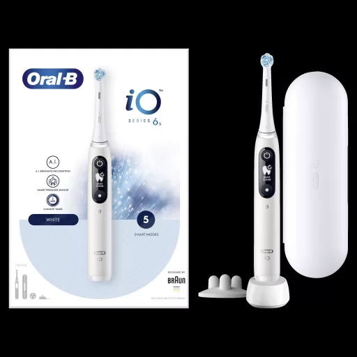 Oral-B iO Series 6 elektromos fogkefe, fehér (IO6 WHITE)