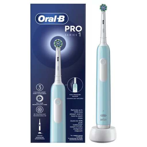 Oral-B PRO1 BLUE Carribeean Blue Cross Action elektromos fogkefe 