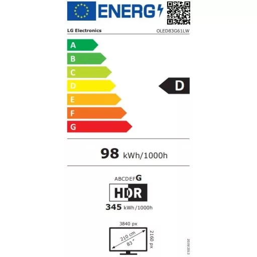 LG OLED83G61LW.AEU UHD OLED EVO AI Smart TV