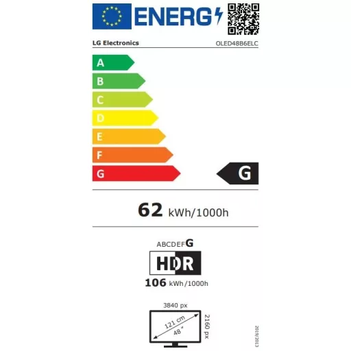 LG OLED48B6ELC.AEU 4K UHD OLED AI Smart TV