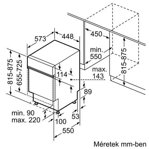 Bosch SPI2HKS02E beépíthető mosogatógép