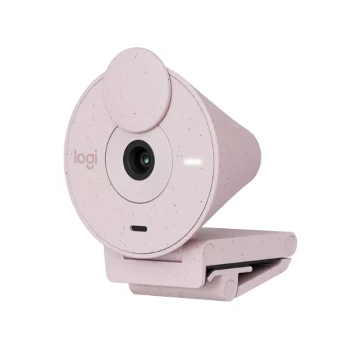 Logitech BRIO 300 Full HD USB-C webkamera mikrofonnal, rózsaszín (960-001448)