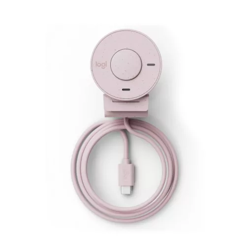 Logitech BRIO 300 Full HD USB-C webkamera mikrofonnal, rózsaszín (960-001448)