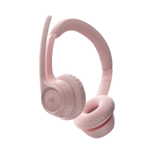 Logitech Zone 300 vezeték nélküli Bluetooth headset mikrofonnal, rózsaszín (981-001412)