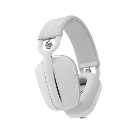 Logitech Zone Vibe 100 vezeték nélküli Bluetooth headset mikrofonnal, piszkosfehér (981-001219)
