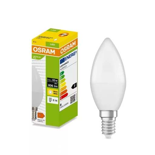 Osram LED-PCR-CLB7.5E14MF meleg fehér LED gyertya fényforrás